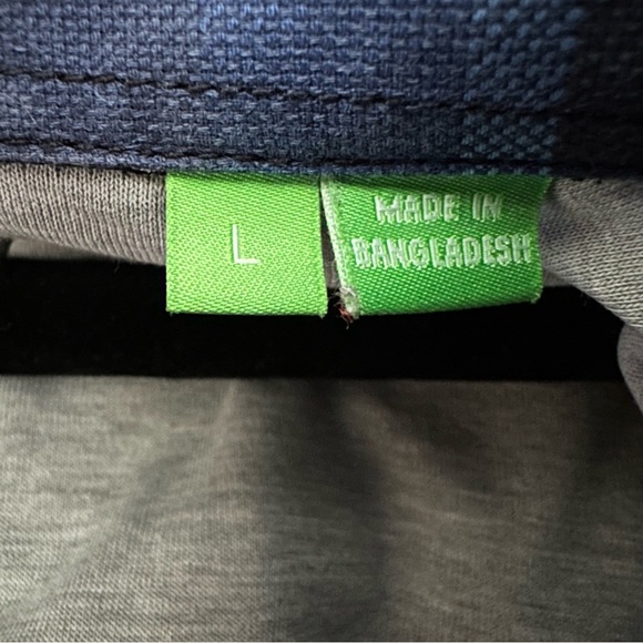 Size L Hugo Boss Men’s Blue Plaid Flannel Shirt - Picture 5 of 6